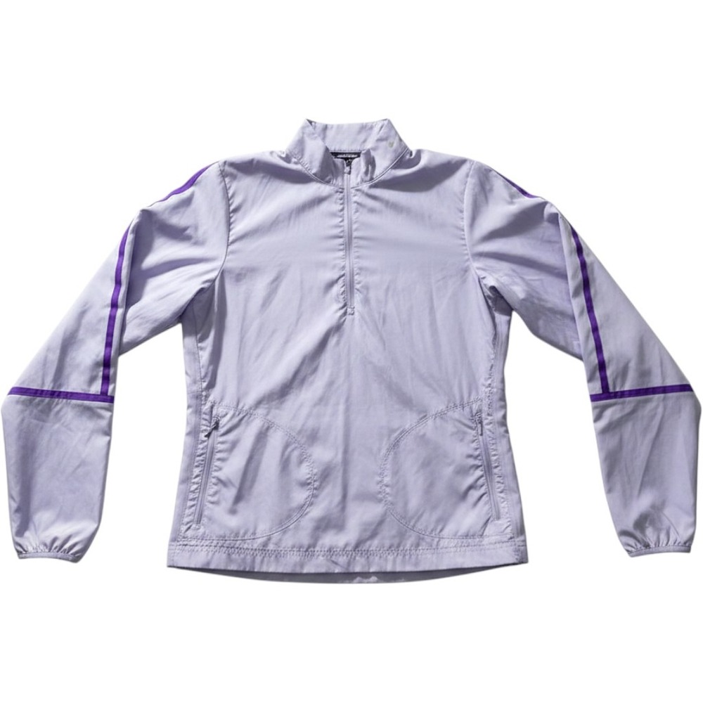 Nike Golf Womens S‎ Windbreaker Pullover 1/4 Zip Reflective Purple Golf Running